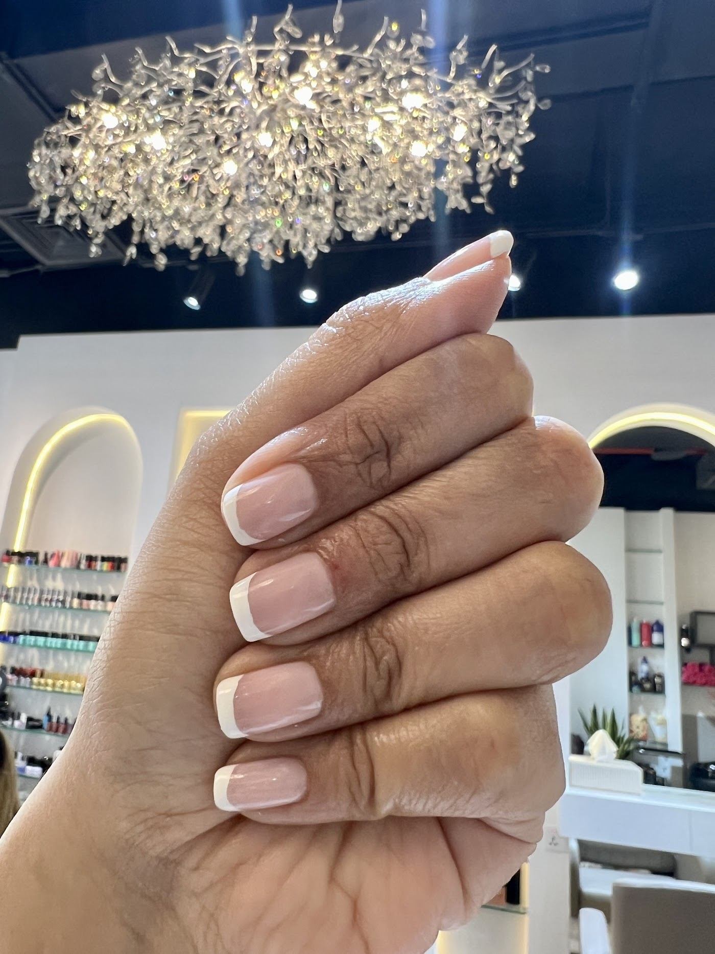 Soft French manicure at Ash Beauty