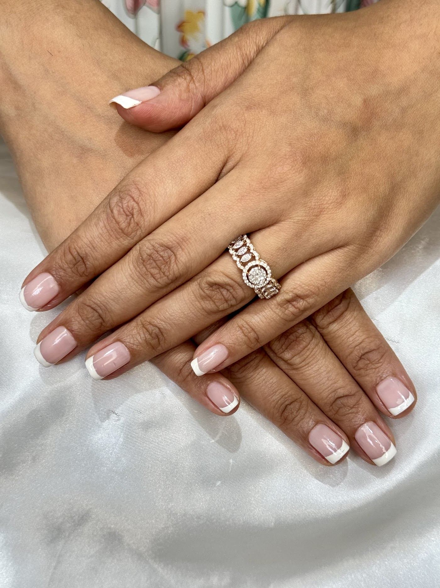 Soft French manicure